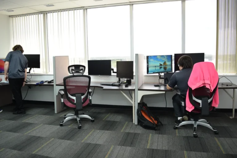 Dual monitor arms are awesome!